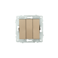 Механізм вимикача 3-клв.Grano титановий/12/60, Титан, Механізм вимикача