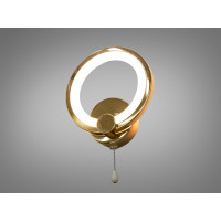 Якісне світлодіодне бра в кабінет, потужністю 17 Вт, бра золото