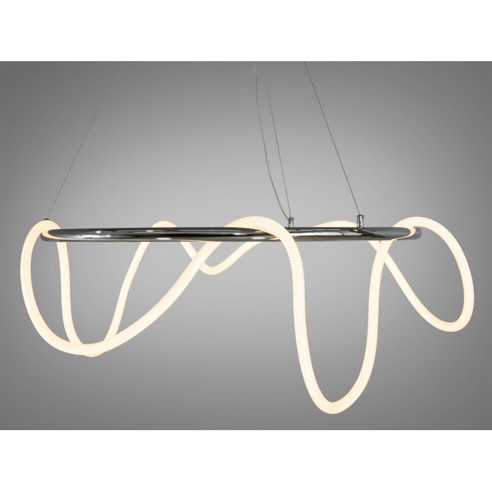 Новинка світлодіодна люстра шланг для ресторану, 48W,хром