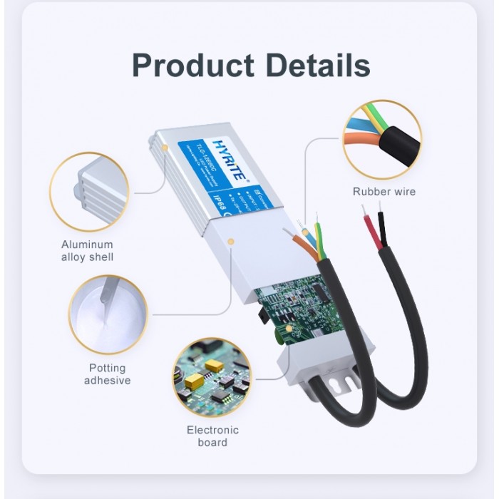 Блок живлення HYRITE Slim 60W DC24V IP68 (TLG-24E60C)