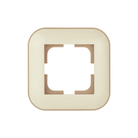 Рамка одинарна Loft кремовий+крафтовий/12/240, Крем, Рамка одинарна