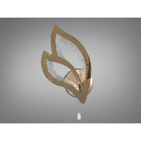 Дизайнерський світлодіодний світильник в гостьову, 17W, золото