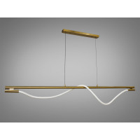 Сучасна світлодіодна люстра шланг на кухню, потужністю 20 Вт, бронза