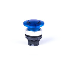 Кнопка-грибок 40 mm без фіксації, з підсвіткою, синя