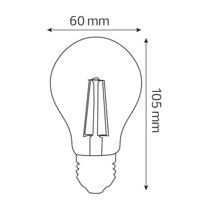 Cвітлодіодна лампа FILAMENT GLOBE-6 6W Е27 4200К