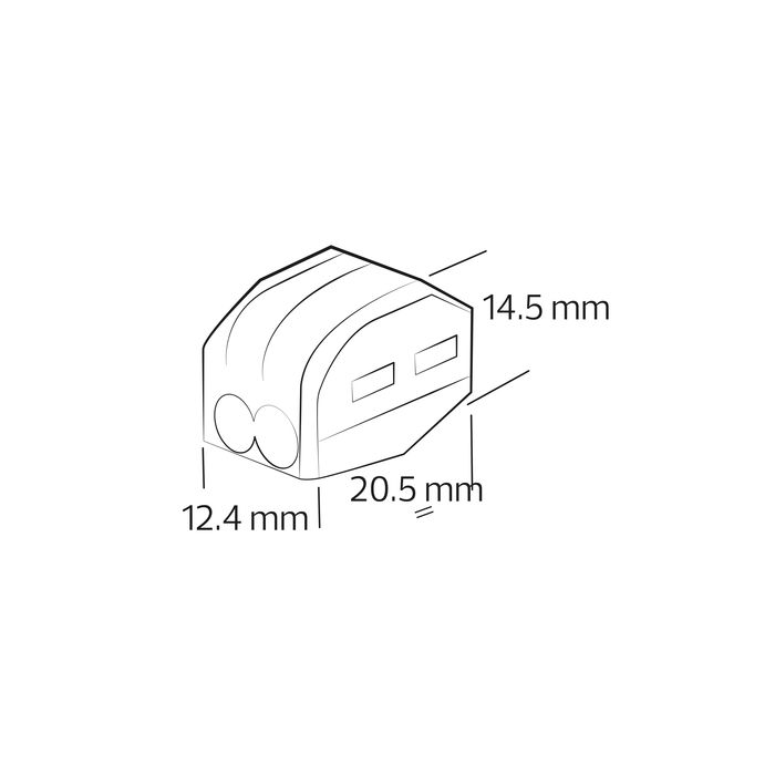 Роз'єм 2-х полюсний CONNECTOR-2