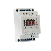 Реле контролю напруги трифазне на DIN-рейку Rubezh РКН3Ф-16 (16А, 220В)