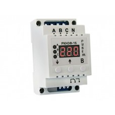 Реле контролю напруги трифазне на DIN-рейку Rubezh РКН3Ф-16 (16А, 220В)