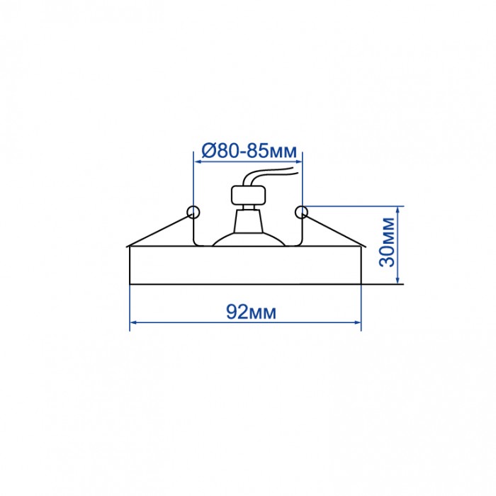 Вбудований світильник Feron DL6130 під лампу білий