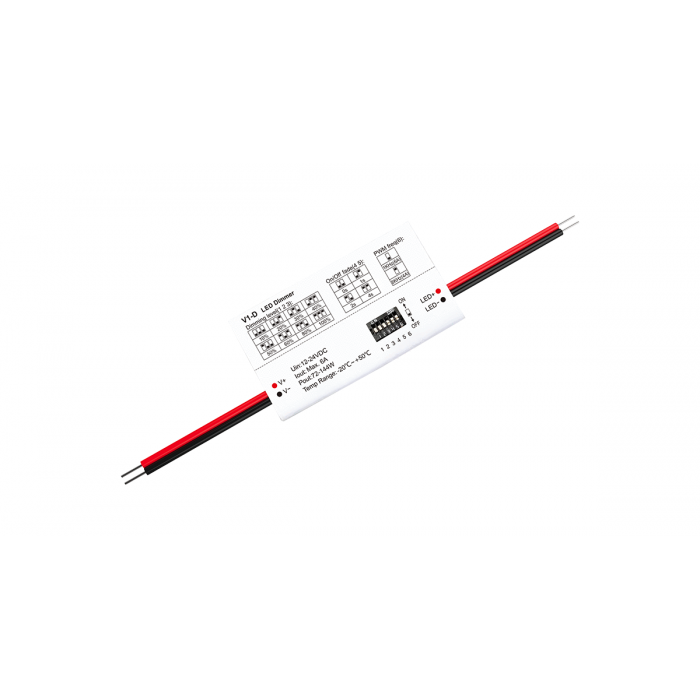 LED-контролер DEYA 12-24VDC, 6A*1CH (V1-D)