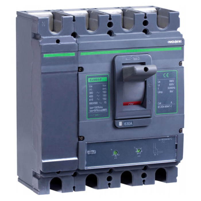 Автоматичний вимикач, розмір M5, Icu=Ics=50kA, In=800A, 4 полюси із захістом N-полюса