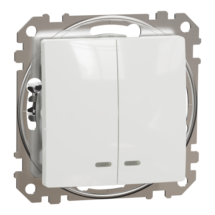 Двоклав в-кач з підсв Білий Sedna Design, Білий, Sedna Design & Elements