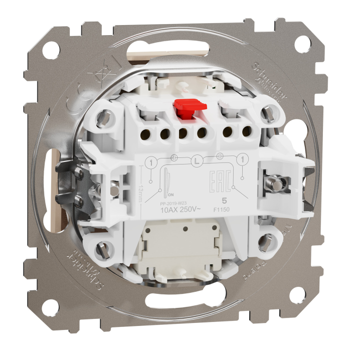 Двоклав вим з підсв Бежевий Sedna Design, Бежевий, Sedna Design & Elements