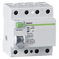Диференційні реле (ПЗВ), Icn=10kA, 4 полюса, In=63A, IΔn=100mA, typ S+A