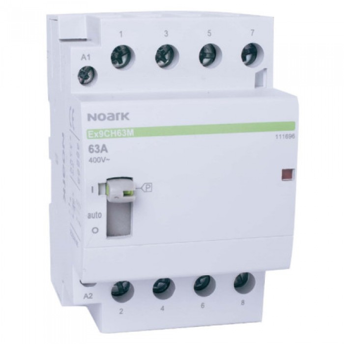 Модульний контактор з РК, 63A , 24V AC, 4 NC контакти