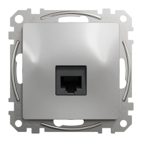 Од роз RJ45 CAT6 UTP Ал Sedna Design, Чорний, Sedna Design & Elements