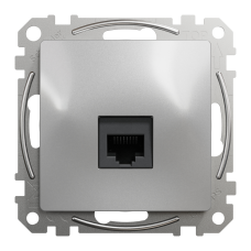 Од роз RJ45 CAT6 UTP Ал Sedna Design, Чорний, Sedna Design & Elements