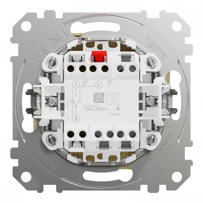 Однокл перемикач Береза Sedna Elements, Береза, Sedna Design & Elements