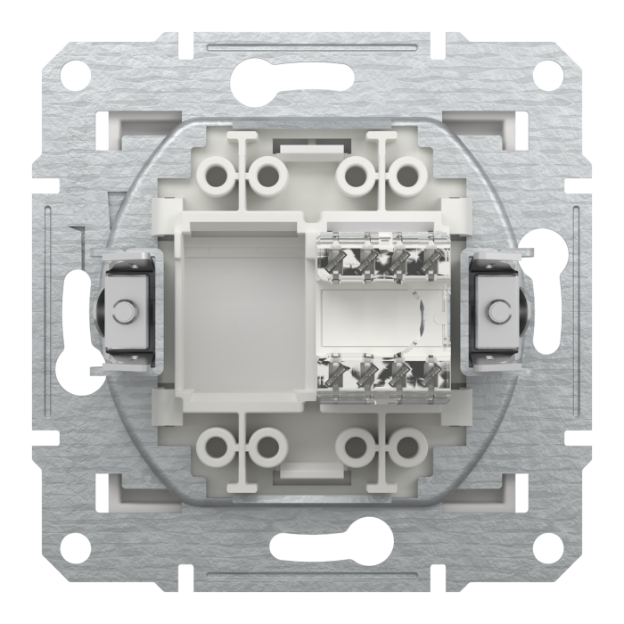 Розетка RJ45 UTP кат 5E білий Asfora б/р, Asfora