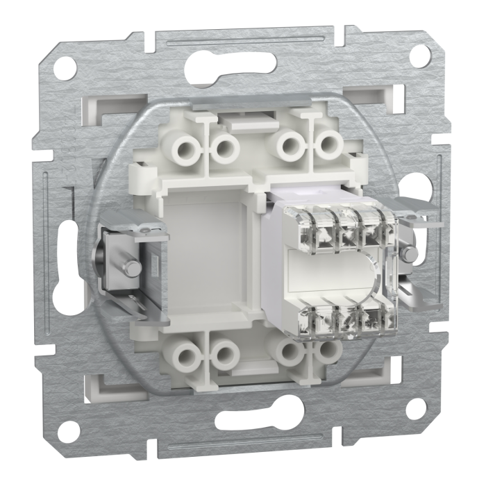 Розетка RJ45 UTP кат 5E білий Asfora б/р, Asfora