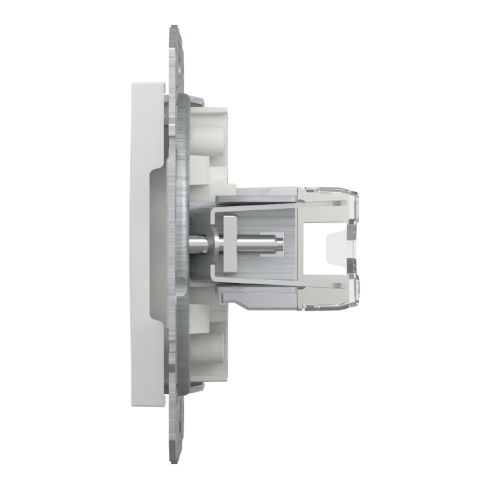 Розетка RJ45 UTP кат 5E білий Asfora б/р, Asfora