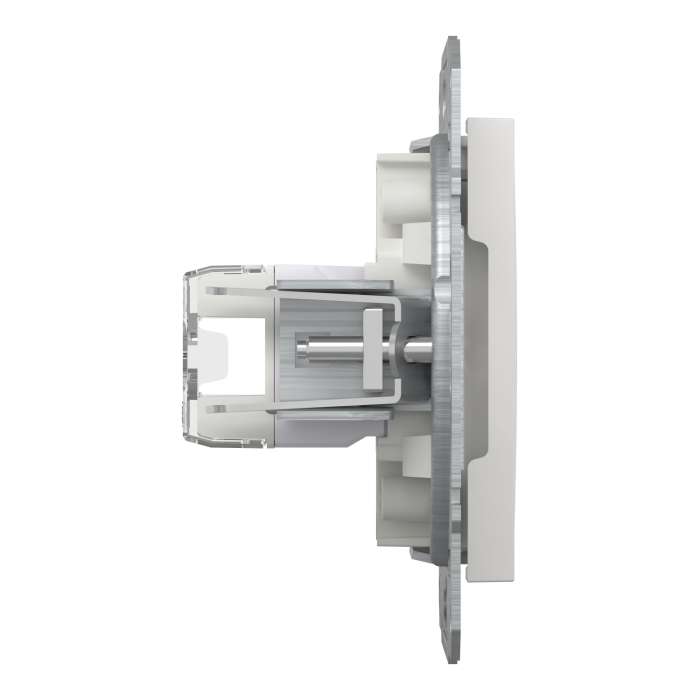 Розетка RJ45 UTP кат 5E білий Asfora б/р, Asfora