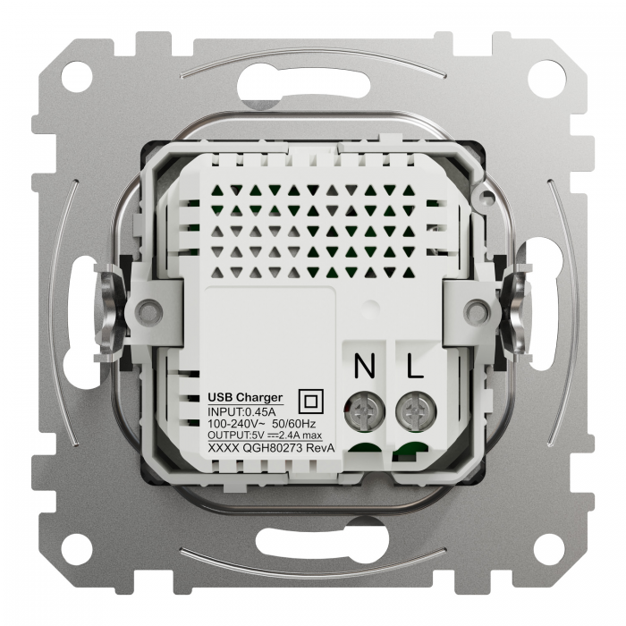 USB роз A+C 2,4A Алюм Sedna Design, Алюміній, Sedna Design & Elements