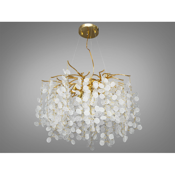Сучасна кришталева люстра Гліцинія