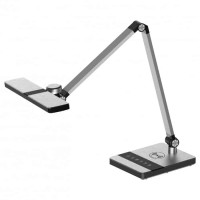 Світильник настільний LED ALEV 10W срібний, Сірий, Світильник настільний