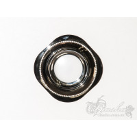 Унікальний, металевий, точковий врізний світильник, колір-чорний хром