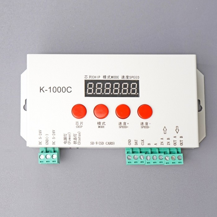LED-контролер COLORS RGB K-1000C 5-24VDC,1CH*1024(SPI)/1CH*512(DMX)(K-1000C)
