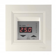 Терморегулятор для теплої підлоги Rubezh ТР-16ВУ серія Schneider Asfora (16А, 220В, крем)