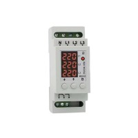 Реле контролю напруги трифазне на DIN-рейку Rubezh РКН3Ф-16М (16А, 220В)