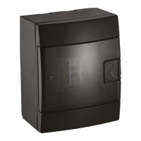 Щиток зовнішній 4 авт. чорний, Чорний, Щиток зовнішній