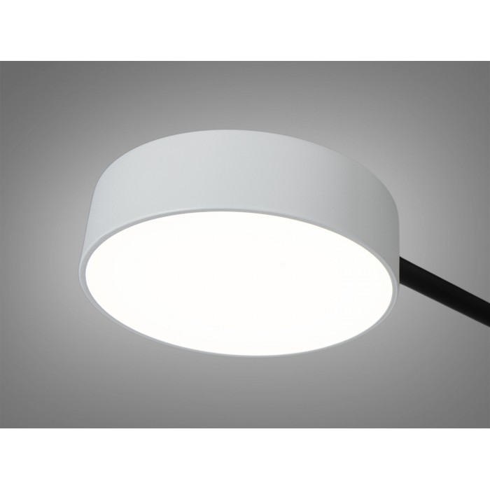 Сучасна світлодіодна люстра в дитячу, 72 Вт, чорний+білий