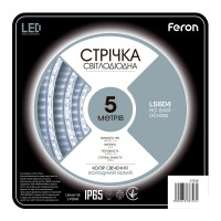 Світлодіодна стрічка Feron LS604 12В 4.8Вт/м білий