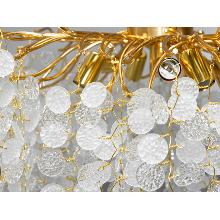 Сучасна кришталева люстра Гліцинія