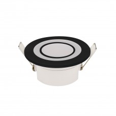 Світлодіодний світильник вбудований LED CARTER-5 5W 4200K чорний, Світильники врізні