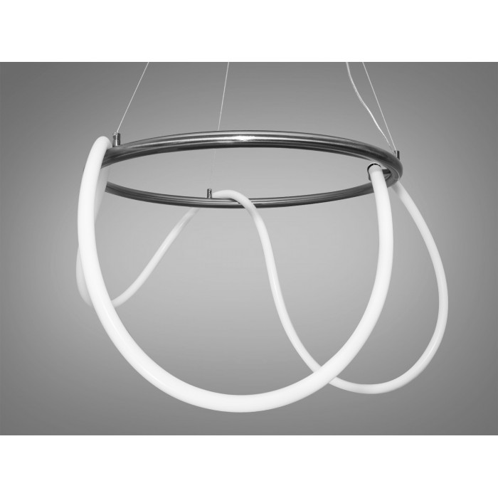 Новинка, світлодіодна люстра з серії "Роуплайт", 32W, чорний хром