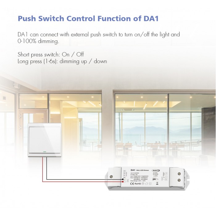 LED-димер DEYA 12-24VDC, 5A*4CH(DA4)