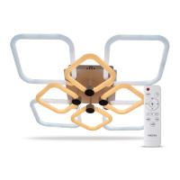 Світлодіодна накладна люстра Ardero AL6138ARD FELICITY 160Вт білий срібло