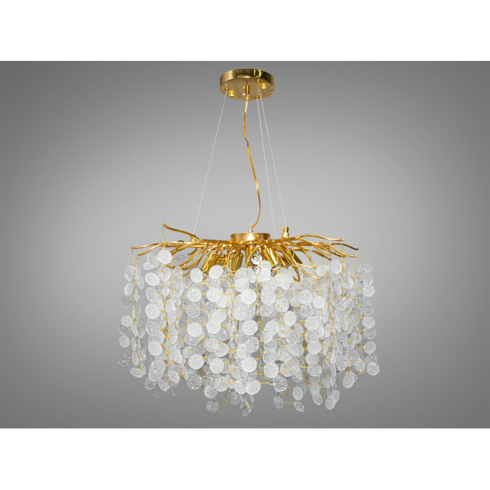 Сучасна кришталева люстра Гліцинія