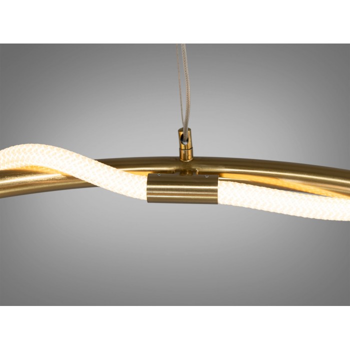 Підвісна лед люстра до кухні шланг, потужністю 48W, колір бронзи