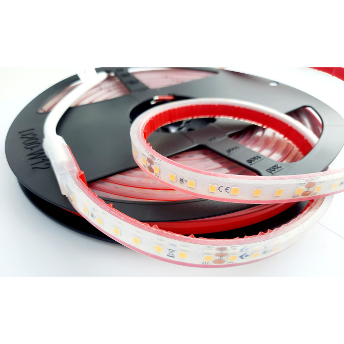 LED стрічка COLORS 128-2835-24V-IP67 8.7W 1175Lm 3000K 5м (D8128-24V-8mm-IP67)