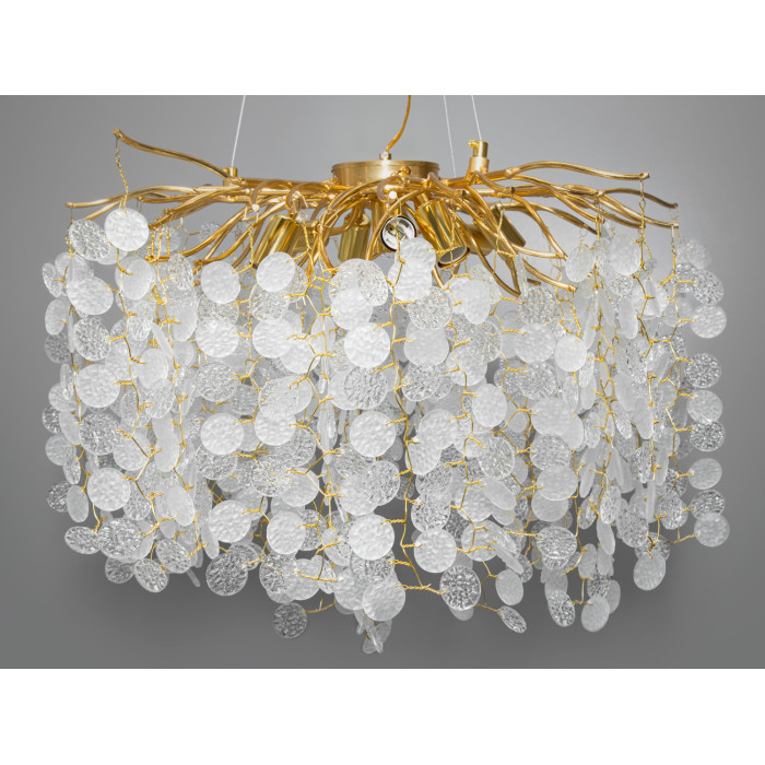 Сучасна кришталева люстра Гліцинія