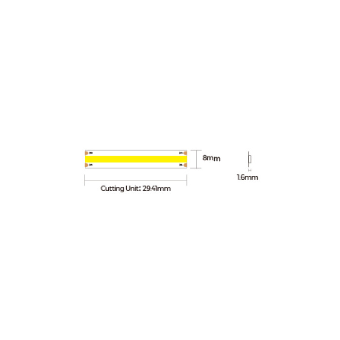 LED стрічка COLORS COB-24V-IP20 15W 1470Lm 4000K 5м (DF15-24V-8mm-NW)