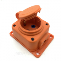 Колодка каучукова помаранчева 1-а 16A 250V