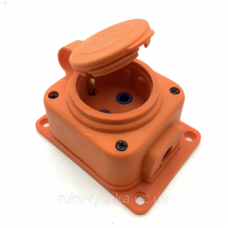 Колодка каучукова помаранчева 1-а 16A 250V