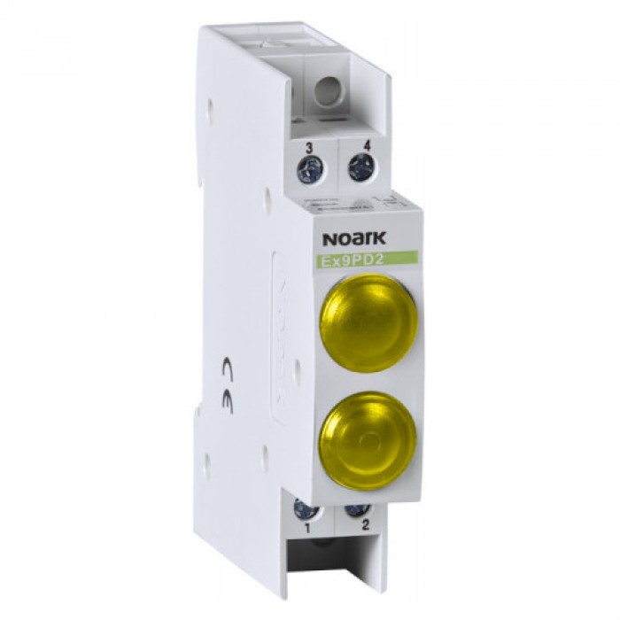 Модульний індикатор, 110V AC/DC, 1 жовта LED and 1 жовта LED