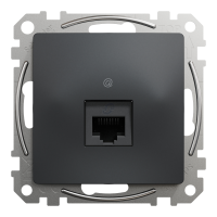 Од роз RJ45 CAT6 UTP Чор Sedna Design, Чорний, Sedna Design & Elements